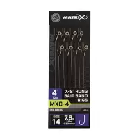 Matrix MXC-4 4” X-Strong Bait Band Rigs Size 14 / 0.20mm