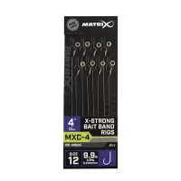 Matrix MXC-4 4” X-Strong Bait Band Rigs Size 12 / 0.23mm