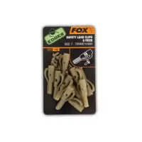 FOX EDGES Lead Clip + Pegs - Size 7 Khaki