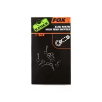 FOX EDGES Kuro Micro Hook Ring Swivels - x 10