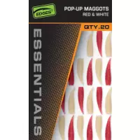 FOX Pop Up Maggots x 20 (10 red,10 white