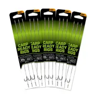 FOX Carp Ready Rigs x 3 - Wide Gape size 6 (20lb)