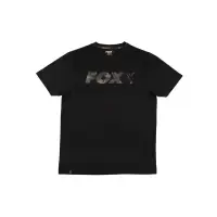Fox Black/Camo Chest Print T-Shirt
