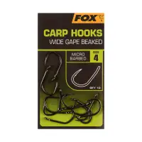 Fox Wide Gape Beaked Carp Hooks - size 6