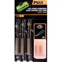 Edges Submerge Camo Leader Heli Rigs Kwik Change Camo 40lb Kit x3