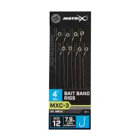 Matrix MXC-3 Bait Band Rigs 10cm/4ins Size 12 / 0.20mm