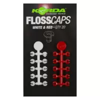 KORDA Floss Caps White/Red