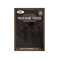 NGT Zestaw 3 Ronnie rig-ów z micro zadziorem hak 10