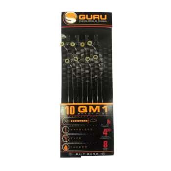 Guru Banded Hair Rigs - QM1 - 4"/10cm - roz.14 / 0.17mm