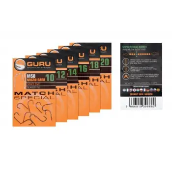 Guru - Match Special hook size 14 (Barbed/Spade End)