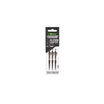 Korda - Kable Leadcore Leader Hybrid Lead Clip QC Swivel Weed 50cm