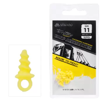 MIKADO WKRĘT - DO KULEK PROTEINOWYCH PLASTIKOWY - 11mm - ŻÓŁTY - op.10szt.