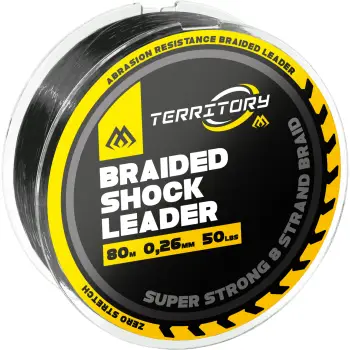 MIKADO PRZYPON STRZAŁOWY - BRAIDED SHOCK LEADER 60lbs/0.30mm/80m