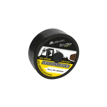 MIKADO PRZYPON - LEADCORE LEADER 45lbs/10m - BRĄZOWY