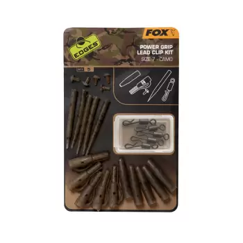 FOX EDGES Camo Power Grip Lead Clip Kit Sz 7