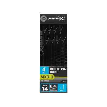 MATRIX MXC-3 Size 14 Barbless / 0.18mm / 4" (10cm) / Boilie Pin - 8pcs