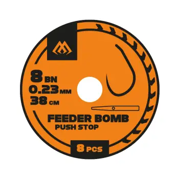 MIKADO PRZYPON FEEDER BOMB - Z PUSH STOPEM - hak bez zadziora