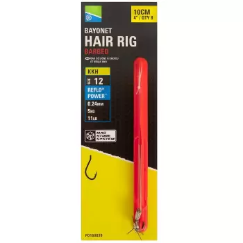 PRESTON BAYONET HAIR RIGS 10cm rozm.10