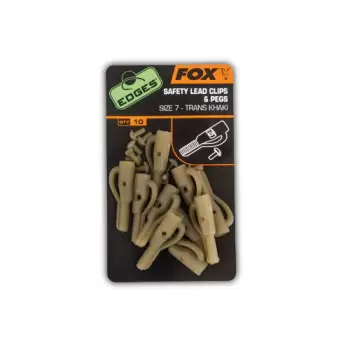 FOX EDGES Lead Clip + Pegs - Size 7 Khaki