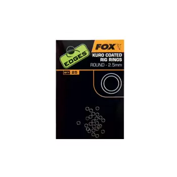 FOX EDGES Kuro Coated Rig Rings - 3.7mm Large