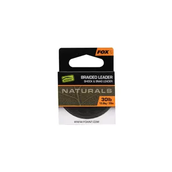 FOX Naturals Braided Leader x20M 30lb/13.6kg