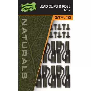 FOX Naturals Size 7 Lead Clips & pegs