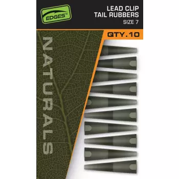 FOX Naturals Size 7 Lead Clips Tail Rubbers