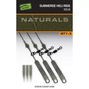 FOX Naturals Submerged Heli Rigs 30lb x 3