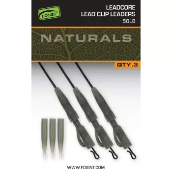 FOX Naturals Leadcore PG Lead Clip Leaders 50LB