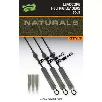 FOX Naturals Leadcore Heli Rig Leaders x 3