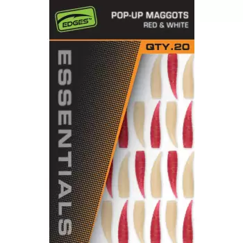 FOX Pop Up Maggots x 20 (10 red,10 white