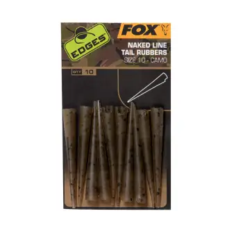 FOX EDGES™ Camo Naked Line Tail Rubbers Sz 10