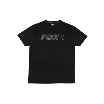 Fox Black/Camo Chest Print T-Shirt