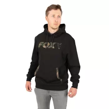 Fox LW Black/Camo Print Pullover Hoody