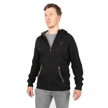 FOX LW Black/Camo Print Zip Hoody