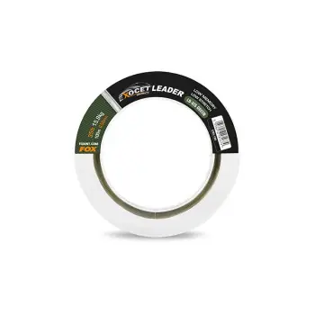 FOX Exocet Pro (Low vis green) Leader 45lb (20.5kg) 0.60mm x 100m