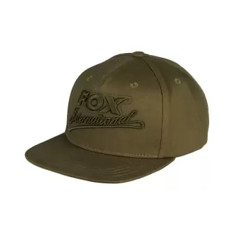 FOX Khaki Flat peak College Snapback