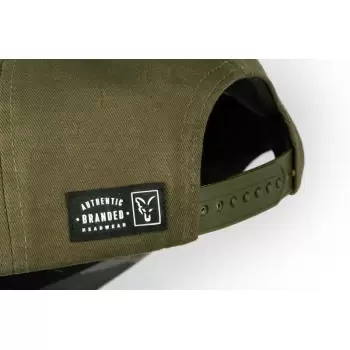 FOX Khaki Flat peak College Snapback
