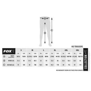 Fox Collection HD green trouser - XL