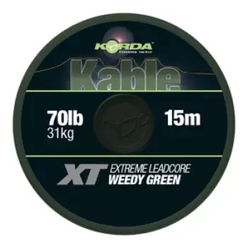 KORDA Kable XT Extreme Leadcore 70lb 15m Green