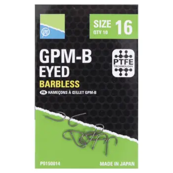 PRESTON GPM-B Barbless Eyed