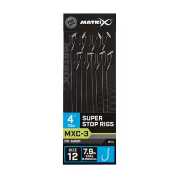 Matrix MXC-3 4” Super Stop Rigs  Size 12 / 0.20mm