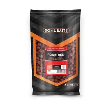 SONUBAITS Robin Red Feed Pellet - 8mm (with holes)