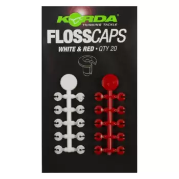 KORDA Floss Caps White/Red