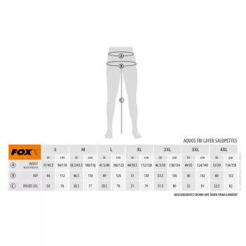 FOX Aquos Tri Layer Salopettes MEDIUM