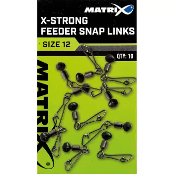 MATRIX X-Strong Feeder Bead Snap Links Size 12