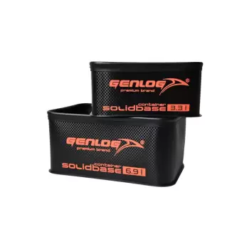 Zestaw 2 pojemników GENLOG EVA Solid Base Carbon O-28x19x13+1
