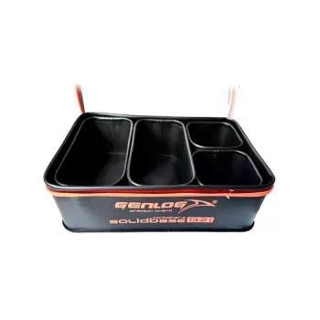 Zestaw 5 pojemników GENLOG EVA Solid Base Carbon C-47x27x12+4