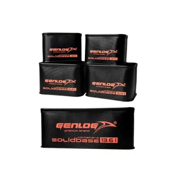 Zestaw 5 pojemników GENLOG EVA Solid Base Carbon O-38x24x15+4